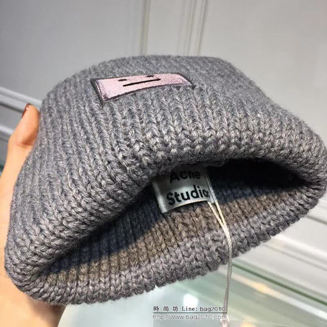 Acne 經典跑量款 笑臉毛線帽 男女同款 LLWJ7871